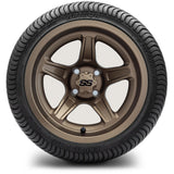 12in. Low Pro 215/35-12 on Excalibur Series 88 Matte Bronze Wheel - Set of 4