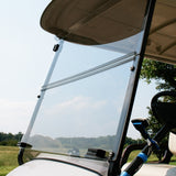 Golf Cart Windshield - CLEAR - Premium Factory Style Folding (Includes Mounting Kit)