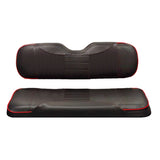 EXCALIBUR Premium Rally Seat Cover Set - Black/Black w/ Red Piping