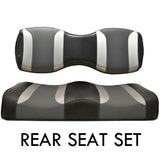 TSUNAMI Black / Liquid Silver / Lagoon Grey Cushion Set (2 pcs)