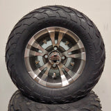 10in. LIGHTNING Off Road 20X10X10 on Excalibur Series 74 Gunmetal/Machined Face - Set of 4