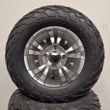 10in. LIGHTNING Off Road 20X10X10 on Excalibur Series 74 Silver/Machined Face - Set of 4
