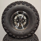 10in. Off Road 22 X 11-10 on Excalibur Series 57 Gunmetal/Machined Face Wheel - Set of 4
