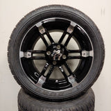 14in. Low Pro 205/30-14 on Excalibur Series 77 Black/Machined Face Wheel - Set of 4
