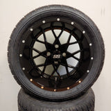 14in. Low Pro 205/30-14 on Excalibur Series 80 Gloss Black Wheel - Set of 4