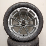 14in. Low Pro 205/30-14 on Excalibur Series 81 Silver/Machined Face Wheel - Set of 4