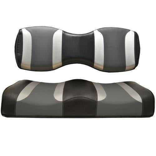 TSUNAMI Black / Liquid Silver / Lagoon Grey Cushion Set (2 pcs)