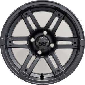 14" Aluminum Golf Cart Wheel - Excalibur Series 77 - Matte Grey