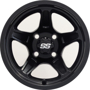 12" Aluminum Golf Cart Wheel - Excalibur Series 88 - Matte Black