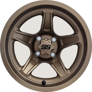 12" Aluminum Golf Cart Wheel - Excalibur Series 88 - Matte Bronze