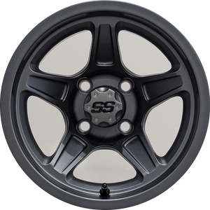 12" Aluminum Golf Cart Wheel - Excalibur Series 88 - Matte Grey