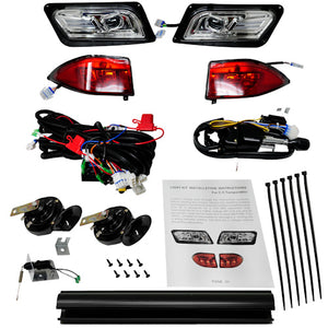Deluxe Street Package - LED Light Bar Kit, Club Car Tempo