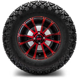 12in. Off Road 23x10.5x12 on Excalibur Series 56 Black/Red Wheel - Set of 4