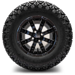 12in. Off Road 23x10.5x12 on Excalibur Series 75 Gloss Black Wheel - Set of 4