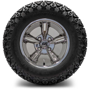 12in. Off Road 23x10.5x12 on Excalibur Series 82 Chrome Wheel - Set of 4