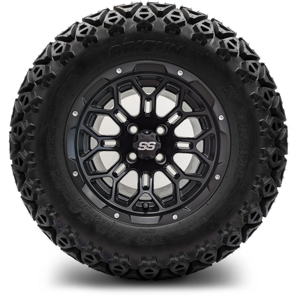 12in. Off Road 23x10.5x12 on Excalibur Series 87 Matte Black Wheel - Set of 4