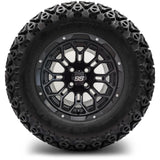 12in. Off Road 23x10.5x12 on Excalibur Series 87 Matte Black Wheel - Set of 4