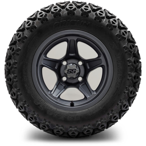 12in. Off Road 23x10.5x12 on Excalibur Series 88 Matte Grey Wheel - Set of 4