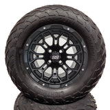 12in. LIGHTNING Off Road 23x10-12 on Excalibur Series 87 Matte Black Wheel - Set of 4