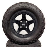 12in. LIGHTNING Off Road 23x10-12 on Excalibur Series 88 Matte Black Wheel - Set of 4