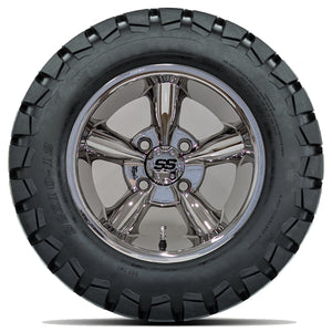 12in. TIMBERWOLF 22x10-12 on Excalibur Series 82 Chrome Wheel - Set of 4