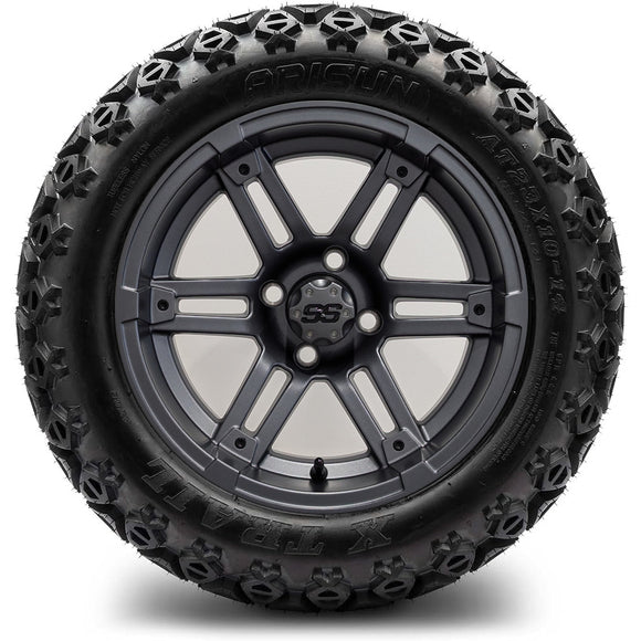 14in. Off Road 23x10x14 on Excalibur Series 77 Matte Grey Wheel - Set of 4