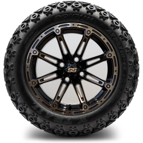 14in. Off Road 23x10x14 on Excalibur Series 81 Black/Bronze Wheel - Set of 4