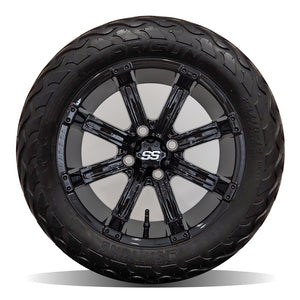 14in. LIGHTNING Off Road 23x10x14 on Excalibur Series 75 Gloss Black Wheel - Set of 4