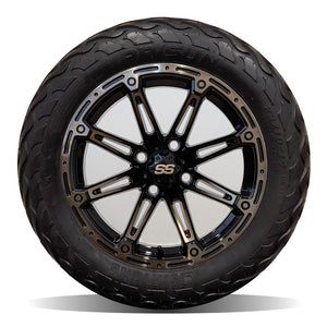 14in. LIGHTNING Off Road 23x10x14 on Excalibur Series 81 Black/Bronze Wheel - Set of 4