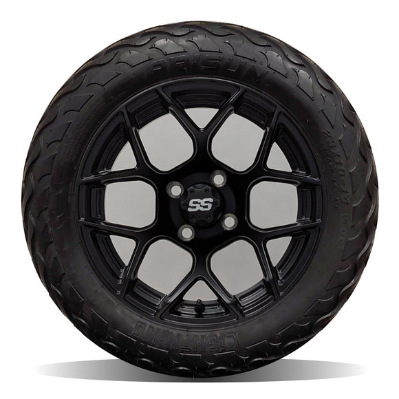 14in. LIGHTNING Off Road 23x10x14 on Excalibur Series 84 Matte Black Wheel - Set of 4