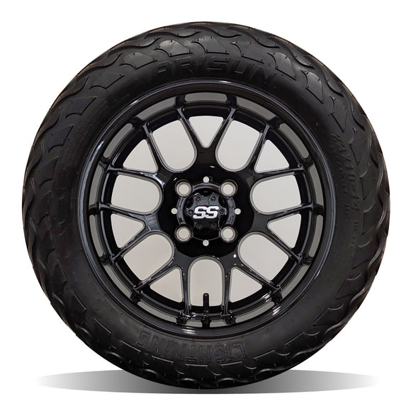 14in. LIGHTNING Off Road 23x10x14 on Excalibur Series 85 Gloss Black Wheel - Set of 4