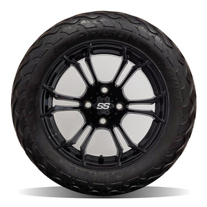 14in. LIGHTNING Off Road 23x10x14 on Excalibur Series 86 Gloss Black Wheel - Set of 4