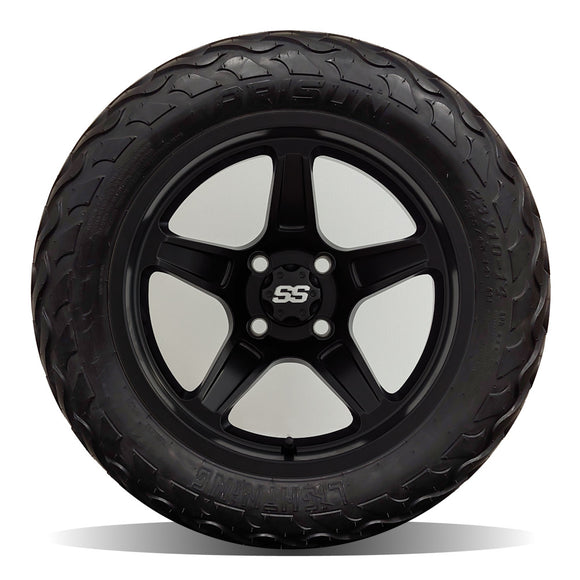 14in. LIGHTNING Off Road 23x10x14 on Excalibur Series 88 Matte Black Wheel - Set of 4