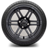 14in. Low Pro 205/30-14 on Excalibur Series 77 Matte Grey Wheel - Set of 4