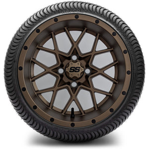 14in. Low Pro 205/30-14 on Excalibur Series 80 Matte Bronze Wheel - Set of 4