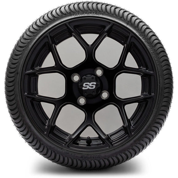 14in. Low Pro 205/30-14 on Excalibur Series 84 Matte Black Wheel - Set of 4