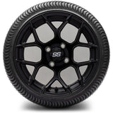 14in. Low Pro 205/30-14 on Excalibur Series 84 Matte Black Wheel - Set of 4