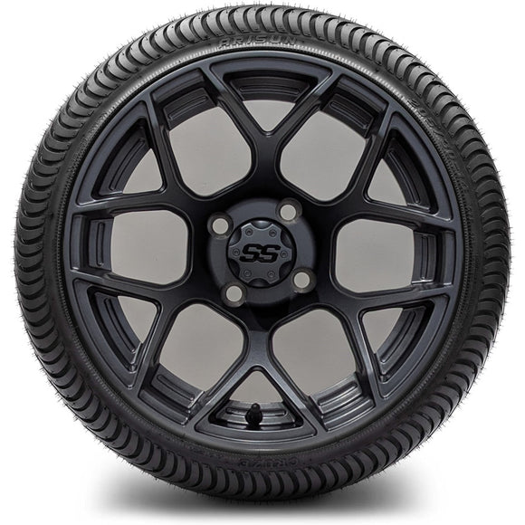 14in. Low Pro 205/30-14 on Excalibur Series 84 Matte Gunmetal Wheel - Set of 4