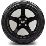 14in. Low Pro 205/30-14 on Excalibur Series 88 Matte Black Wheel - Set of 4