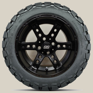 14in. TIMBERWOLF 22x10-14 on Excalibur Series 72 Matte Black Wheel - Set of 4