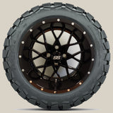 14in. TIMBERWOLF 22x10-14 on Excalibur Series 80 Gloss Black Wheel - Set of 4