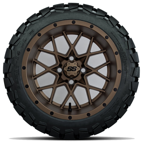 14in. TIMBERWOLF 22x10-14 on Excalibur Series 80 Matte Bronze Wheel - Set of 4