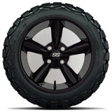 14in. TIMBERWOLF 22x10-14 on Excalibur Series 82 Gloss Black Wheel - Set of 4