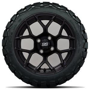 14in. TIMBERWOLF 22x10-14 on Excalibur Series 84 Matte Black Wheel - Set of 4