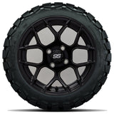 14in. TIMBERWOLF 22x10-14 on Excalibur Series 84 Matte Black Wheel - Set of 4