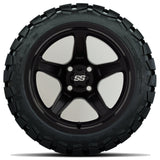 14in. TIMBERWOLF 22x10-14 on Excalibur Series 88 Matte Black Wheel - Set of 4