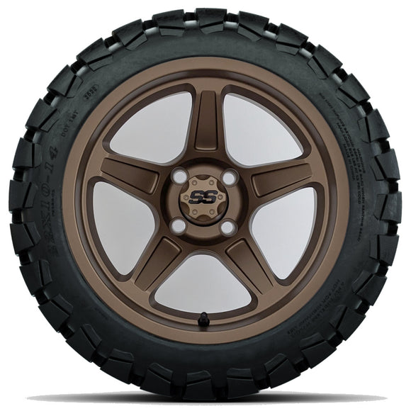 14in. TIMBERWOLF 22x10-14 on Excalibur Series 88 Matte Bronze Wheel - Set of 4