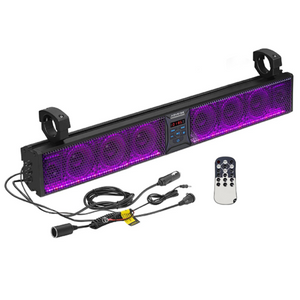 EXCALIBUR 500w Sound Bar 33" Golf Cart Bluetooth Speaker Multicolor Illumination For ATV/UTV