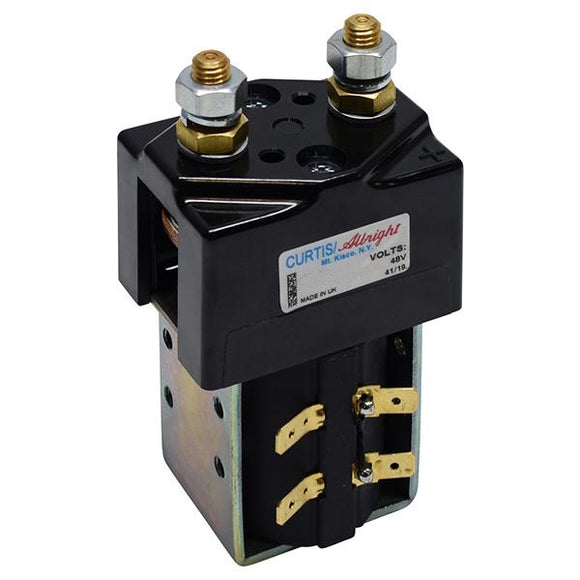 Solenoid, Heavy Duty, 48V, 200A Continuous/400 Peak, with Mounting Bracket