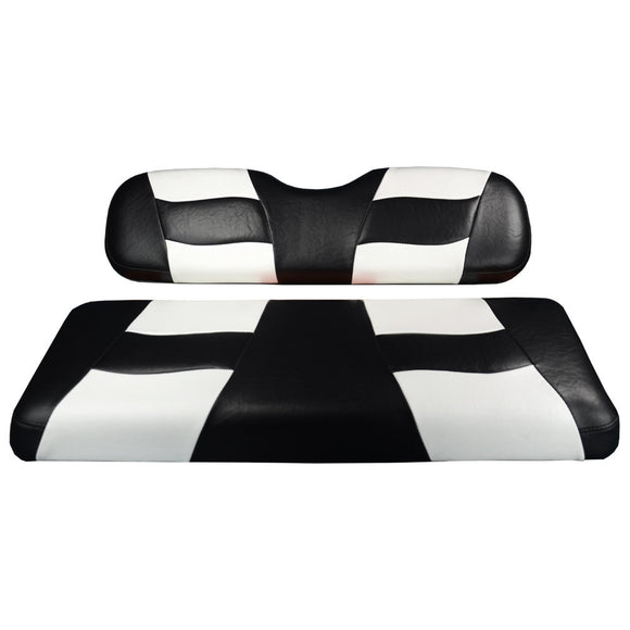 Genuine Madjax Premium Riptide Seat Cover Set - Black/White